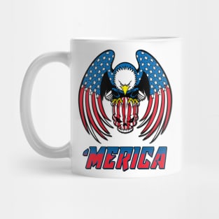 Patriot American Eagle Design MERICA Mug